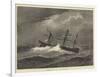 HMS Dido in a Hurricane-null-Framed Giclee Print