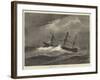 HMS Dido in a Hurricane-null-Framed Giclee Print