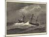 HMS Dido in a Hurricane-null-Mounted Giclee Print