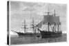 HMS Discovery and HMS Alert, British Arctic Expedition, 1875-Wells-Stretched Canvas