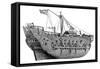 HMS Discovery-Edward William Cooke-Framed Stretched Canvas