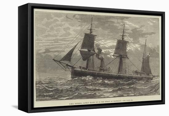 HMS Doterel, Lately Blown Up in the Strait of Magellan-null-Framed Stretched Canvas