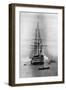 HMS Duke of Wellington Firing a Royal Salute as Flagship at Portsmouth, Hampshire, 1896-Symonds & Co-Framed Giclee Print