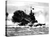 HMS 'Duke of York' Firing a Broadside; Second World War-null-Stretched Canvas