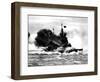 HMS 'Duke of York' Firing a Broadside; Second World War-null-Framed Photographic Print