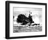 HMS 'Duke of York' Firing a Broadside; Second World War-null-Framed Photographic Print