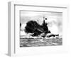 HMS 'Duke of York' Firing a Broadside; Second World War-null-Framed Photographic Print