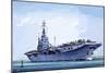 HMS Emperor, Converted from a Merchant Ship Into an Aircraft Carrier During the Second World War-John S. Smith-Mounted Giclee Print