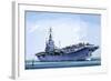 HMS Emperor, Converted from a Merchant Ship Into an Aircraft Carrier During the Second World War-John S. Smith-Framed Giclee Print