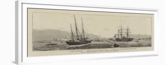 HMS Enchantress Leaving Portsmouth Harbour-William Edward Atkins-Framed Giclee Print