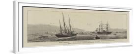 HMS Enchantress Leaving Portsmouth Harbour-William Edward Atkins-Framed Giclee Print