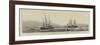 HMS Enchantress Leaving Portsmouth Harbour-William Edward Atkins-Framed Giclee Print