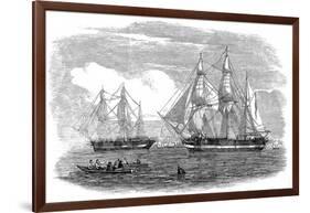 HMS 'Erebus' and HMS 'Terror', 1845-null-Framed Art Print