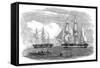 HMS 'Erebus' and HMS 'Terror', 1845-null-Framed Stretched Canvas