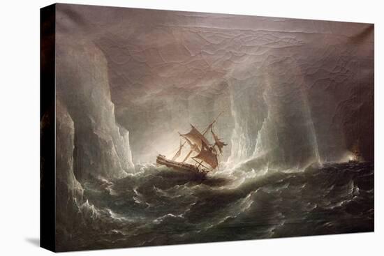 Hms Erebus and Terro, Escape from the Bergs, 13 March 1842, 1863-Richard Bridges Beechey-Stretched Canvas