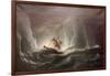 Hms Erebus and Terro, Escape from the Bergs, 13 March 1842, 1863-Richard Bridges Beechey-Framed Giclee Print