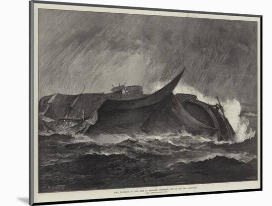 HMS Eurydice as Last Seen by Benjamin Cuddiford, One of the Two Survivors-William Heysham Overend-Mounted Giclee Print