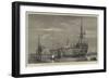 HMS Excellent, Gunnery Ship at Portsmouth, Shortly to Be Broken Up-null-Framed Giclee Print