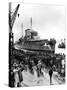 HMS 'Exeter' Arriving at Plymouth, Second World War, 1940-null-Stretched Canvas