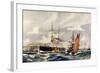 Hms "Formidable" in Plymouth Sound-Charles Edward Dixon-Framed Giclee Print