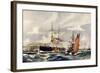 Hms "Formidable" in Plymouth Sound-Charles Edward Dixon-Framed Giclee Print