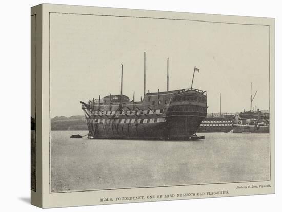 HMS Foudroyant, One of Lord Nelson's Old Flag-Ships-null-Stretched Canvas