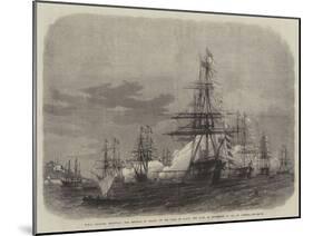 HMS Galatea Receiving the Emperor of Brazil on His Visit to Hrh the Duke of Edinburgh at Rio De Jan-Edwin Weedon-Mounted Giclee Print