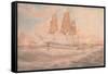 HMS Ganges, and Thetis Off Rio De Janeiro-Emeric Essex Vidal-Framed Stretched Canvas