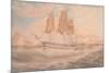 HMS Ganges, and Thetis Off Rio De Janeiro-Emeric Essex Vidal-Mounted Giclee Print