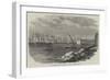 HMS Glasgow Arriving at Bombay with the New Viceroy of India-null-Framed Giclee Print