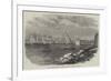 HMS Glasgow Arriving at Bombay with the New Viceroy of India-null-Framed Giclee Print