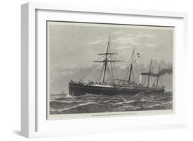 HMS Hecla, Merchant Steamer Purchased and Fitted for the Royal Navy-null-Framed Giclee Print