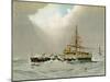 HMS Hero, Royal Navy 2nd Class Battleship, C1890-C1893-William Frederick Mitchell-Mounted Giclee Print