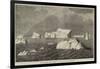 HMS Himalaya Among Icebergs in the South Pacific-null-Framed Giclee Print