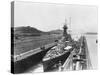 HMS Hood in Panama Canal-null-Stretched Canvas