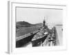 HMS Hood in Panama Canal-null-Framed Photographic Print