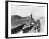 HMS Hood in Panama Canal-null-Framed Photographic Print