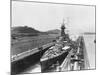 HMS Hood in Panama Canal-null-Mounted Photographic Print