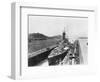 HMS Hood in Panama Canal-null-Framed Photographic Print