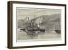 HMS Howe Being Towed into Ferrol Harbour-William Heysham Overend-Framed Giclee Print