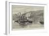 HMS Howe Being Towed into Ferrol Harbour-William Heysham Overend-Framed Giclee Print