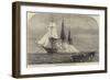 HMS Immortalite Sinking the Derelict Zuleika-null-Framed Giclee Print