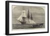 HMS Immortalite Sinking the Derelict Zuleika-null-Framed Giclee Print