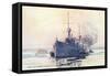 HMS Invincible-null-Framed Stretched Canvas