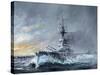 HMS Iron Duke, 'Equal Speed Charlie London' Jutland 1916, 2015-Vincent Alexander Booth-Stretched Canvas