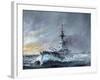 HMS Iron Duke, 'Equal Speed Charlie London' Jutland 1916, 2015-Vincent Alexander Booth-Framed Giclee Print