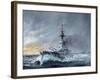 HMS Iron Duke, 'Equal Speed Charlie London' Jutland 1916, 2015-Vincent Alexander Booth-Framed Giclee Print