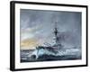 HMS Iron Duke, 'Equal Speed Charlie London' Jutland 1916, 2015-Vincent Alexander Booth-Framed Giclee Print