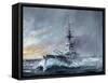 HMS Iron Duke, 'Equal Speed Charlie London' Jutland 1916, 2015-Vincent Alexander Booth-Framed Stretched Canvas