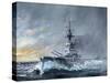 HMS Iron Duke, 'Equal Speed Charlie London' Jutland 1916, 2015-Vincent Alexander Booth-Stretched Canvas